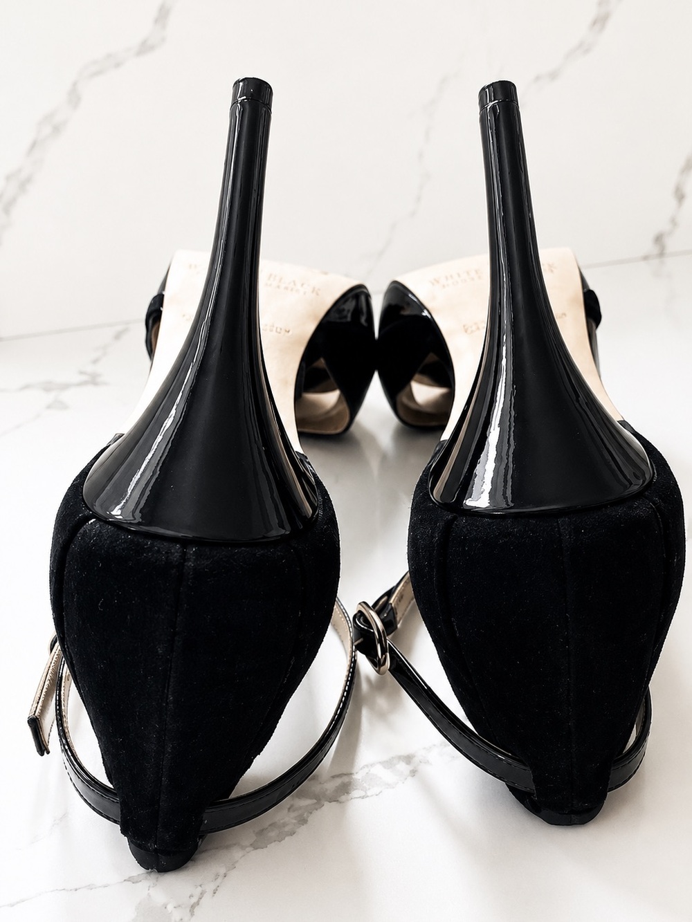 White House Black Market Viviana Black Size 8 Heels - Picture 8 of 10
